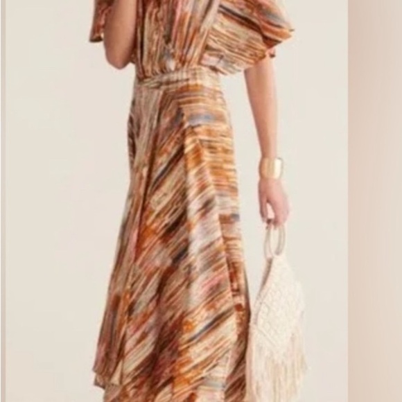 Soft Surroundings Dress Size Medium Flutter Sleeve. Asymmetric hemline. Feminine - Picture 1 of 9